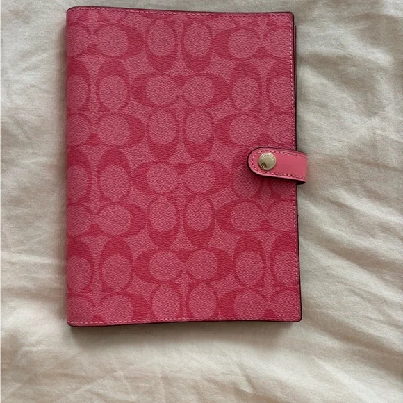 Pink Coach Patterned Notebook - Picture 1 of 6